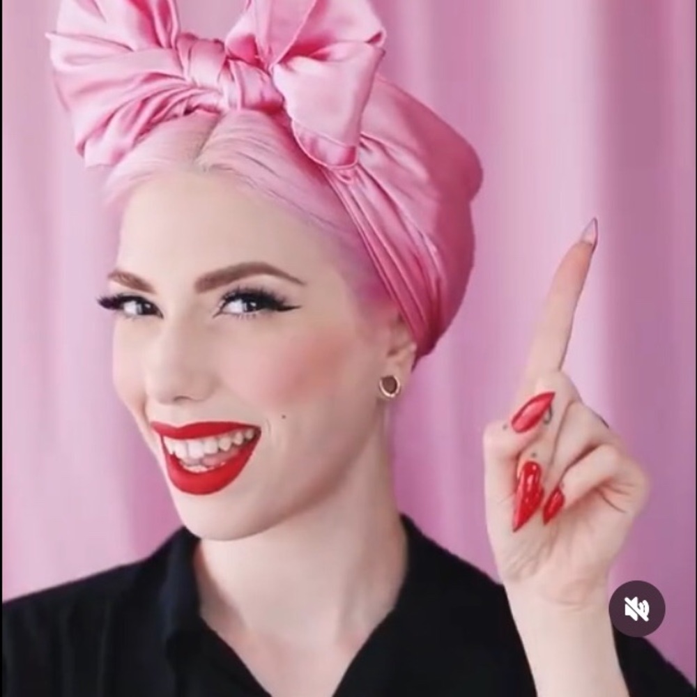 🎀 Red wine polyester head scarf 🎀